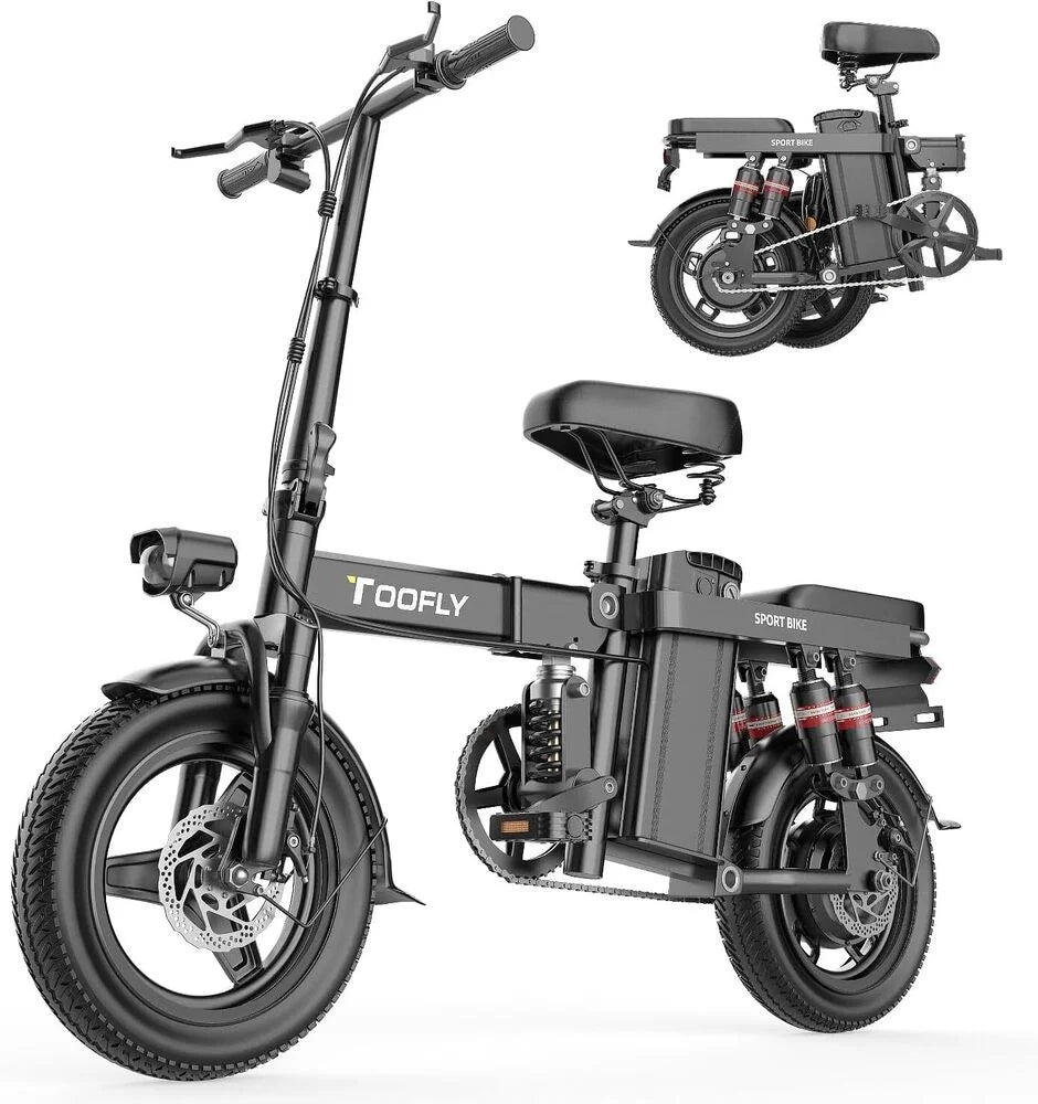 2024 Ebike Bike 14" 48V for Bicycle Electric Adult Folding 15Ah-City Toofly 400W
