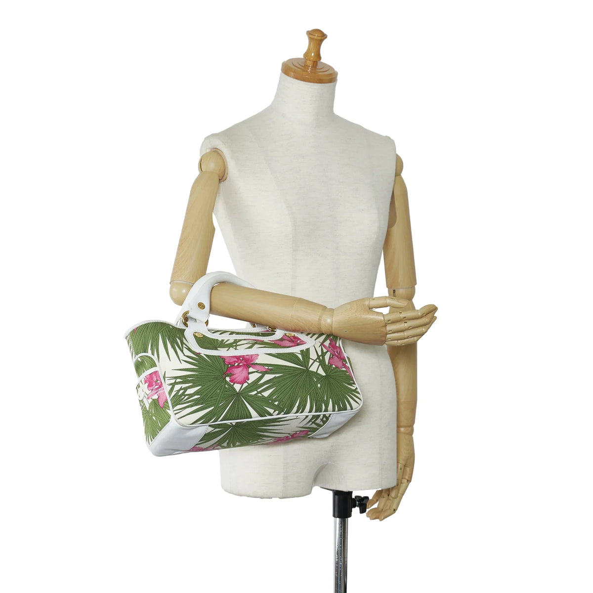 Handbag Fabric Green Boogie (Good) Celine Unisex HandleBag Pre-Owned Canvas Authenticated Top