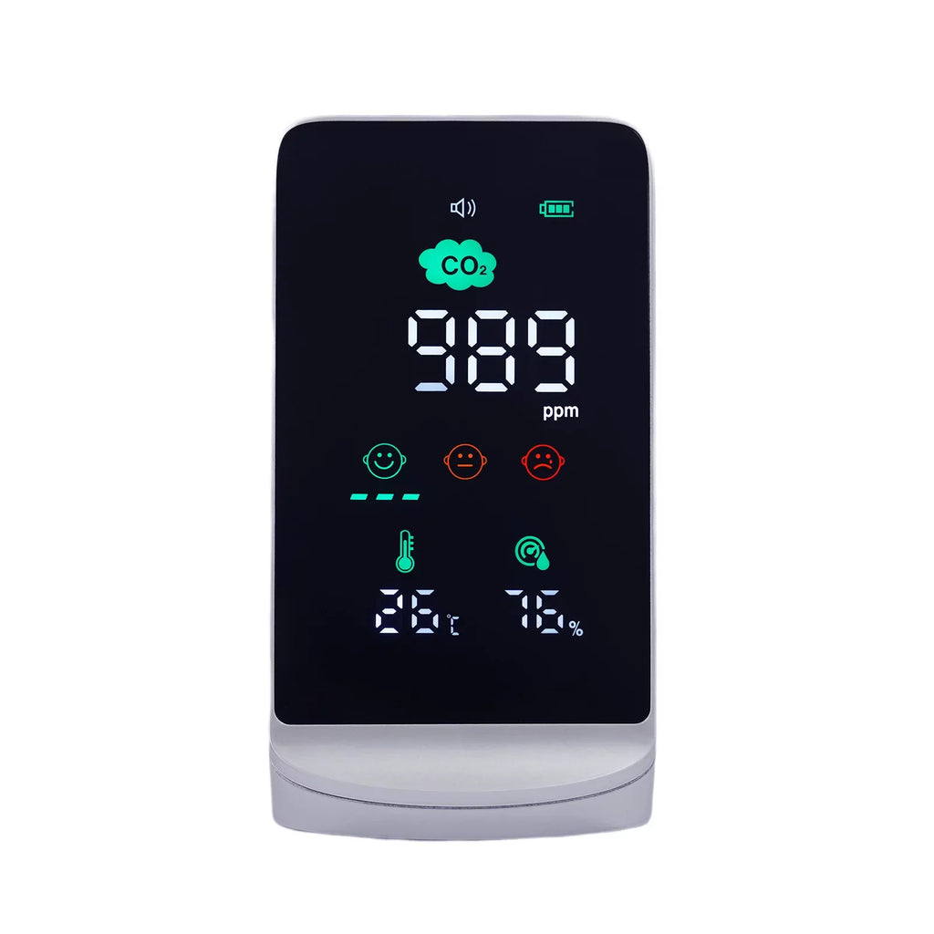 Humidity Indoor Air Miumaeov (White, Quality & for Monitor ) CO2, Temperature