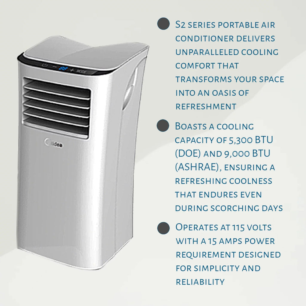 Cooling BTU Portable Fan Series 5,000 HomePointe Conditioner S2 Unit Air