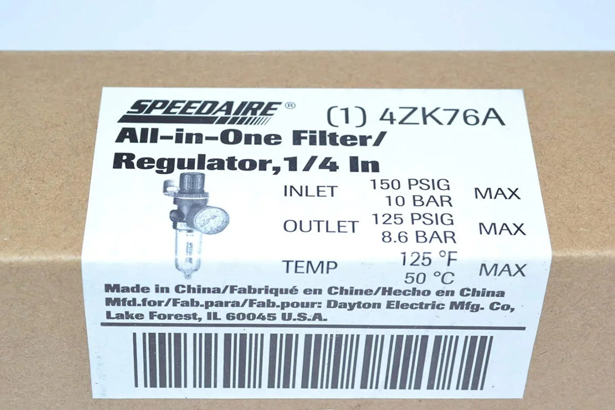 cfm,5 Micron Filt-Reg,1/4"NPT,14 Speedaire