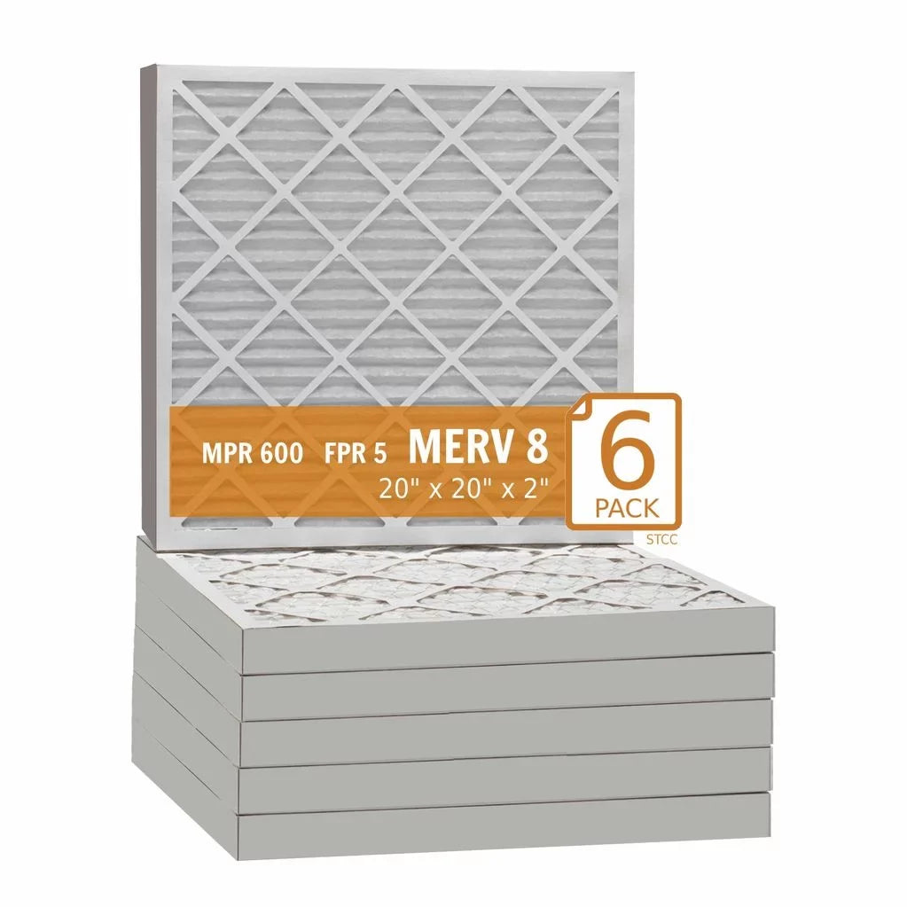 Pack) MERV - Air Pleated (6 Filter 20x20x2 Purolator / Air Guard 8