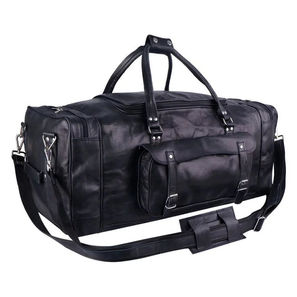 Overnight MaheTri Leather Bag Carry-on Women Travel 30" men For bag Weekender and Duffel Bag Duffel Sports