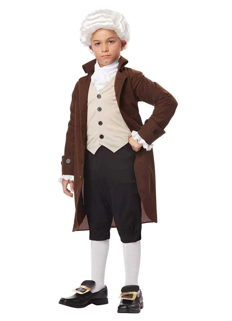 Child, Man California for Fancy-Dress Colonial Boy's Halloween Costumes Costume Benjamin Franklin L