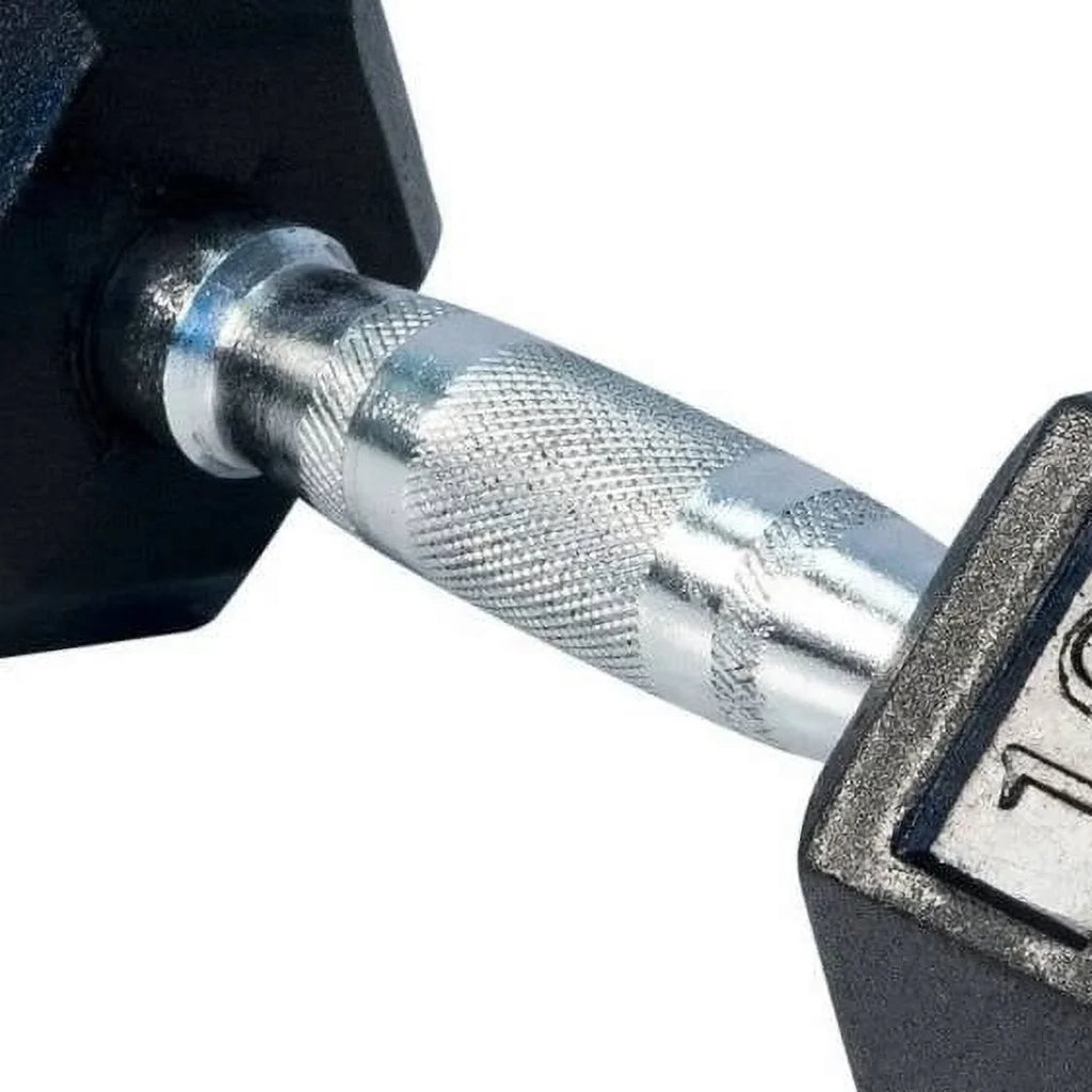 Rubber Hex lbs (New) Fitness 120 Coated Dumbbell French