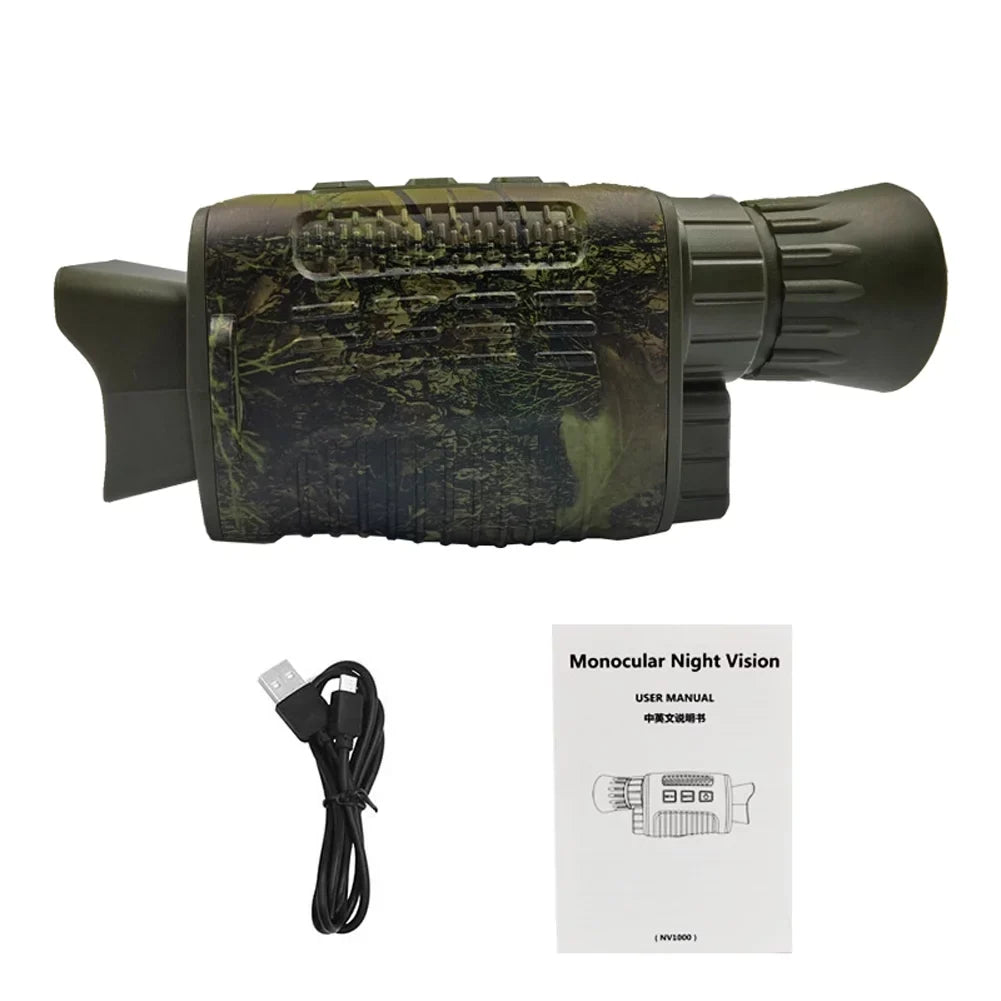 Outdoor NV1000 Boating for Optical 9 Distance Device, Zoom Video Full Languages Device Photo Night Viewing 5X Monocular Vision Carevas Night Outdoor 200M Infrared Vision Playback Hunt Dark Digital