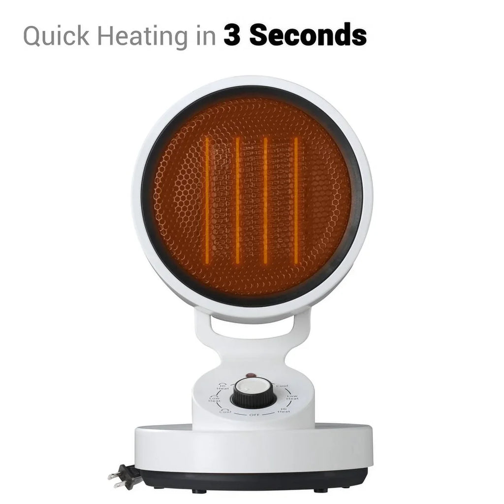 (900W), Heat and 3 , modes Heat Cooling Up Heat (1500W), Machine Low Space & Office Heater for Fan,with Cool including Space Quick 2-In-1 High Mode Electric Fan, (10W) Cool Home, Warm