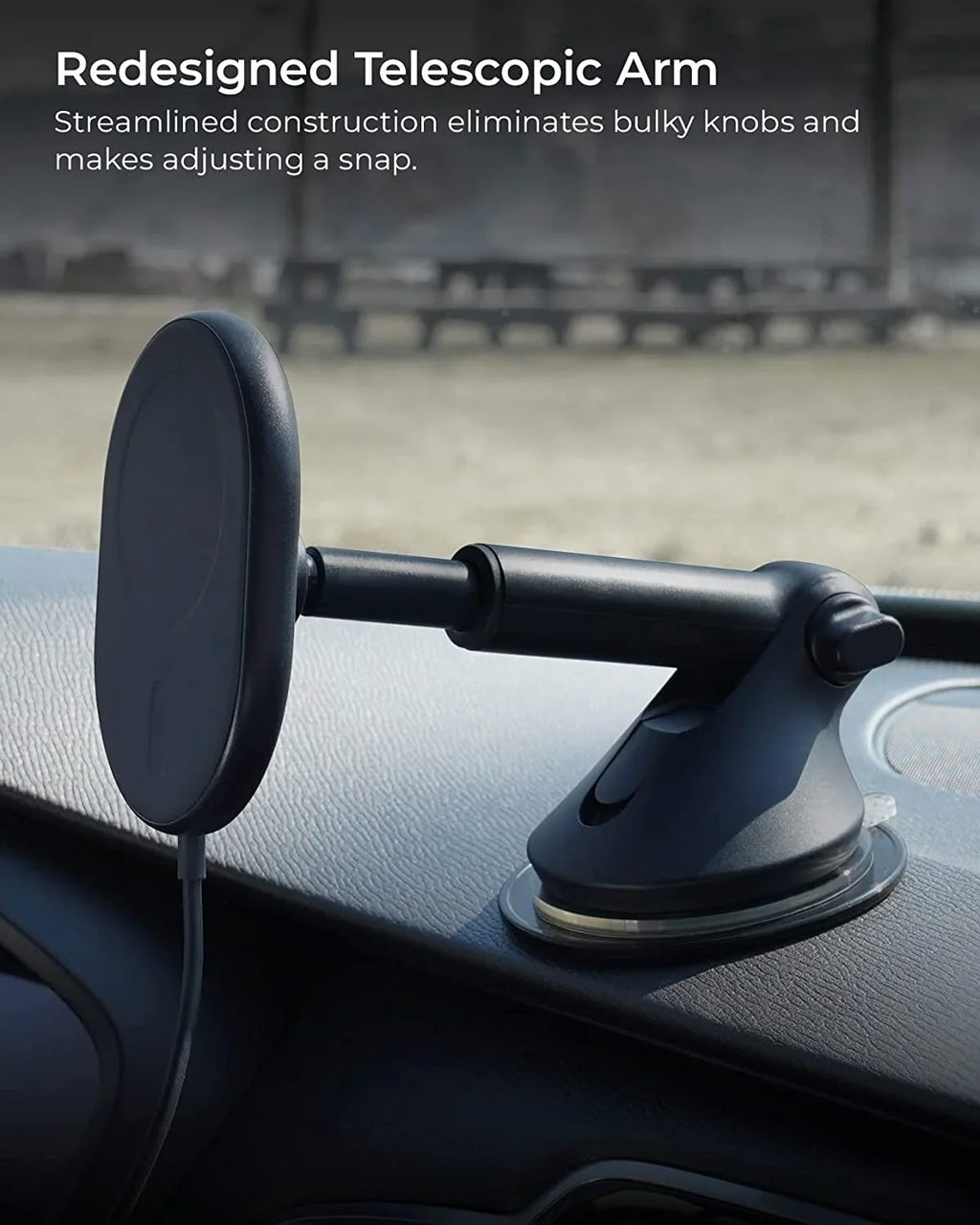 Magnetic Charging Compatible & MagSafe Velox iOttie Plastic Dash Windshield Mount, , Wireless