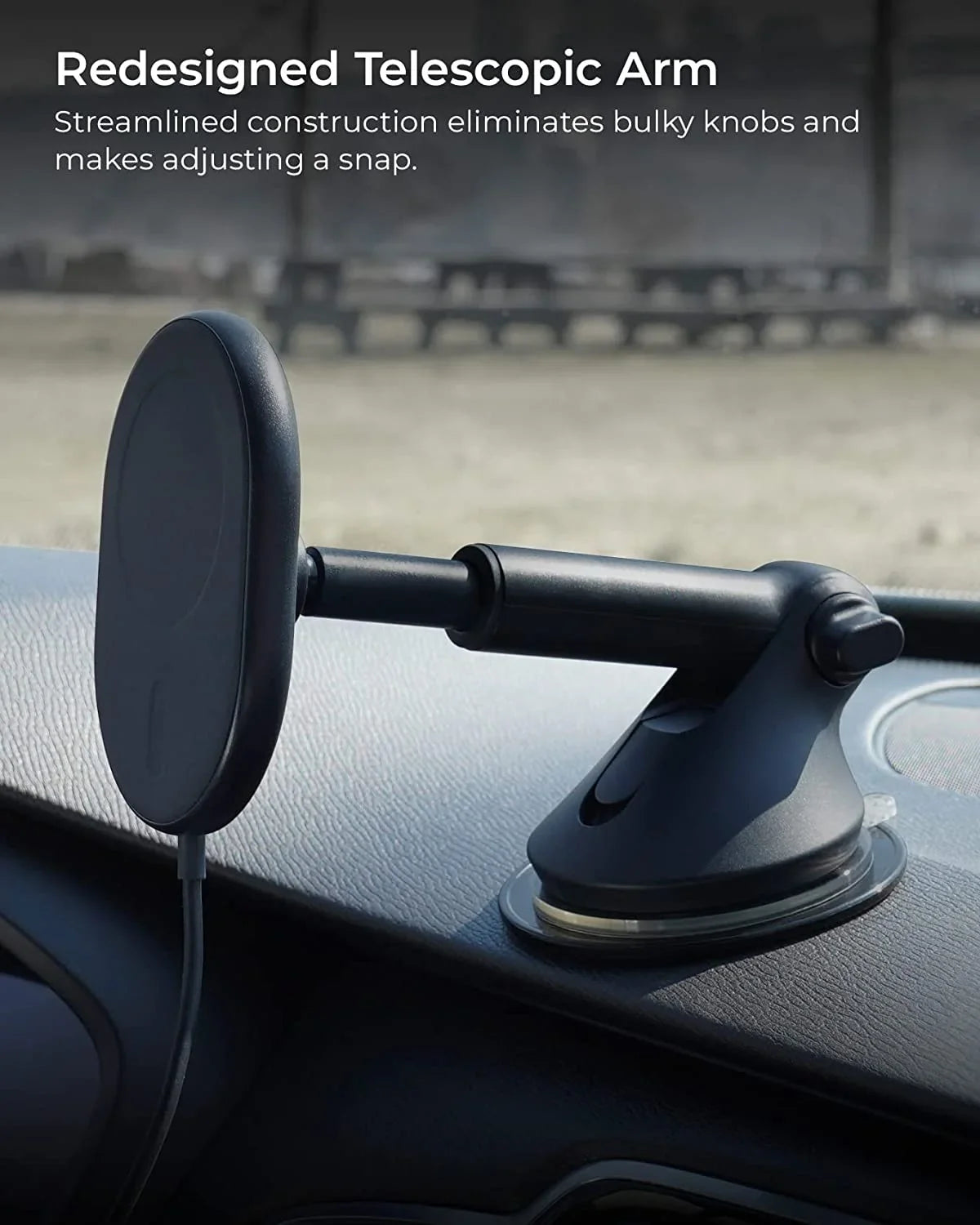 Magnetic Charging Compatible & MagSafe Velox iOttie Plastic Dash Windshield Mount, , Wireless