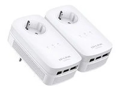 Gigabit Link Through Home Pass Power TP Line AV1200 3 Adapter Starter Kit Port