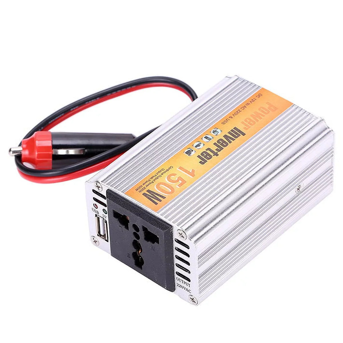 110V AC Socket Inverter Protection Cooling Charger to Fan/Overload Car Adapter Power DC 150W USB w/ Universal 12V