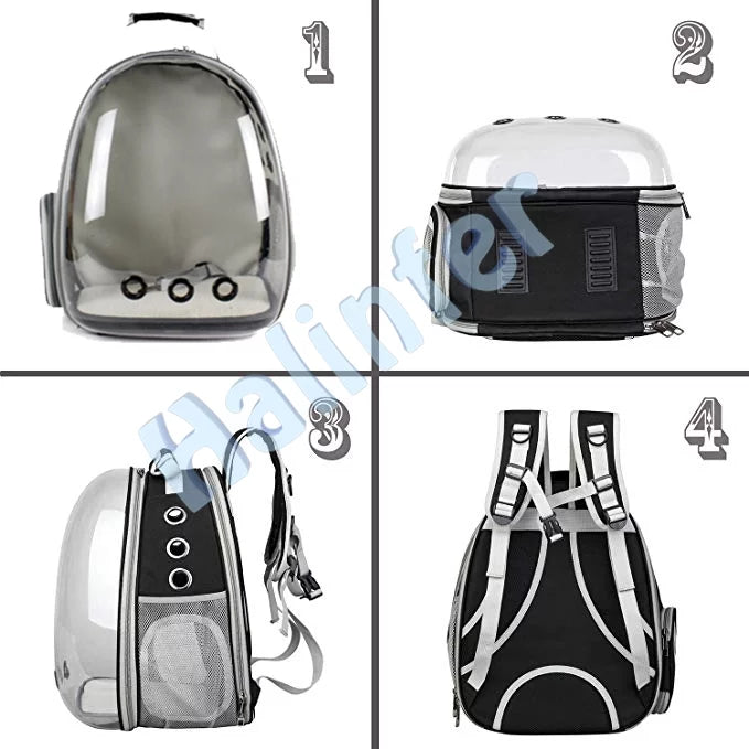 up Back Expandable Extension Carrier Capsule Space 12 Backpack, Small Pounds Cat Dog for to Bubble Pet and Transparent Kitten