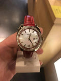 Red Vale Fossil Watch Date Three-Hand BQ3772 Leather
