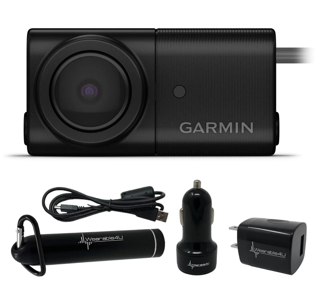 Range 50 Wearable4U Trucks, Power NightGlo Pack Bundle Wireless Trailers Night with – with Weather-Resistant, RVs and 50ft BC Lens, Camera, Illumination, Backup Garmin Vision for 160-degree