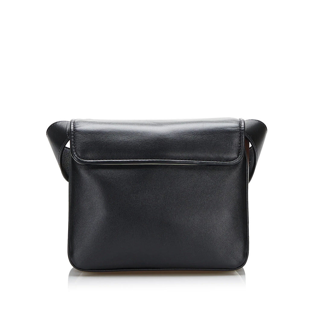 Calf Unisex Leather Authenticated Pre-Owned Crossbody Bag ID Small Fendi (Good)