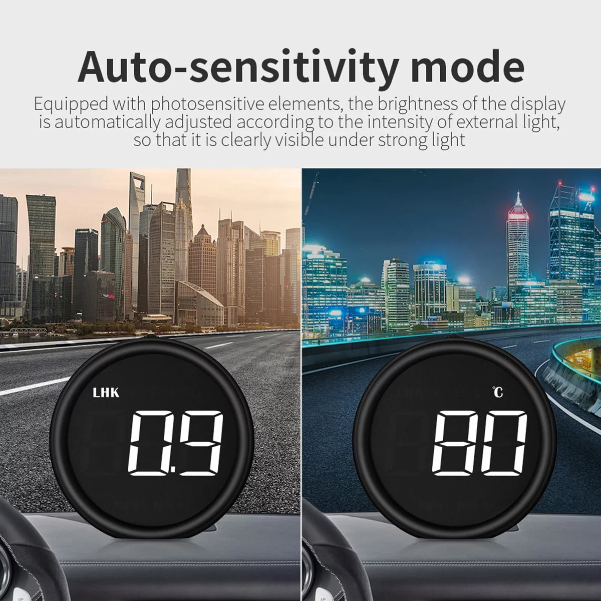 Car Driving Detector Moobody OBDII Head-Up Speedometer Diagnostic for Display Safe HUD