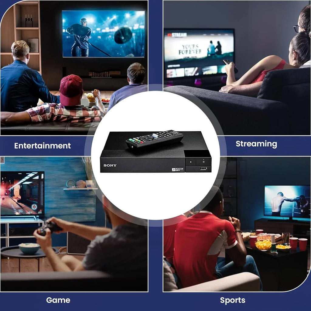 '+ + HDMI with - Wi-Fi Cleaner Built-in W/Ethernet Cable High-Speed Player Lens Sony NeeGo NeeGo Remote You Blu-Ray Control Disc Netflix, Tube BDP-S3700