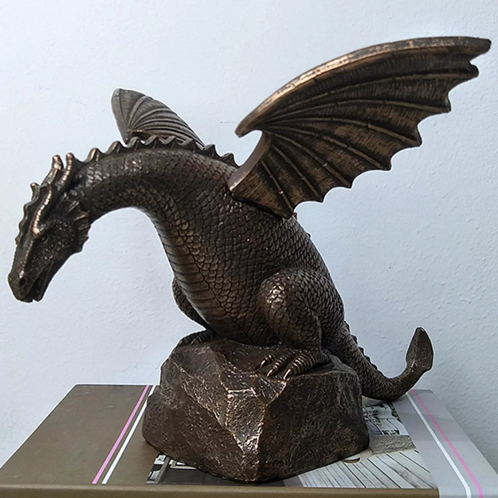 Shape Sculpture, Garden Decor Sculpture Outdoor Creative fountain Decorative Waterscape Statue Dragon Dragon Decoration