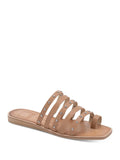 Slide On Sandals 7 Beige Shoes Kaylee Womens Square Toe-Loop VITA M Block DOLCE Toe Slip Heel