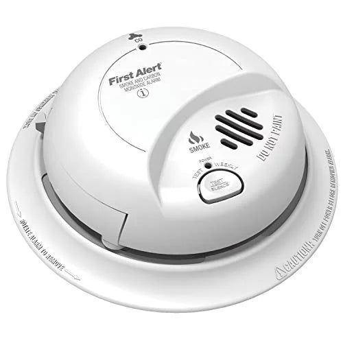 with Smoke First Hardwired SC-9120B Backup (CO) Monoxide Alert BRK Carbon Battery and Detector