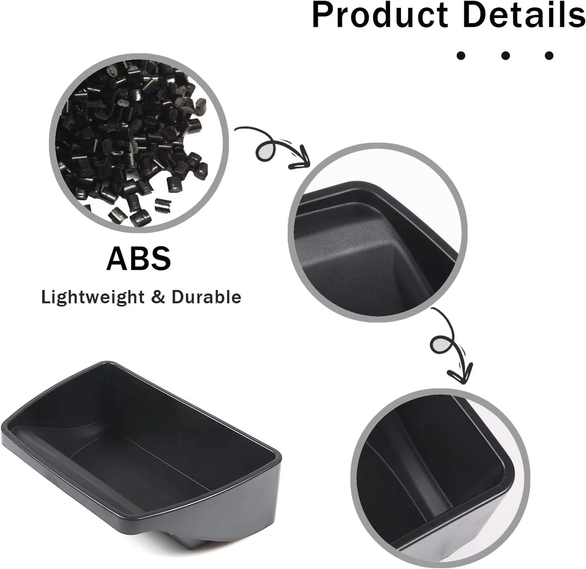 ABS Box Accessories, 2016-2022/ Center Honda Control Material Organizer Tray 2019-2023 Secondary Pilot Passport Storage Central Console Armrest 2020-2023/ for Ridgeline TINKI
