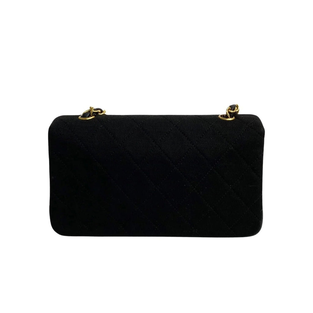 73960 Full Matelasse Lambskin CHANEL Cotton Shoulder Flap Bag (Good) Turnlock Chain Pre-Owned