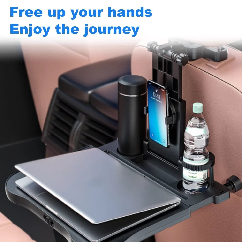 Seat for Food Aibecy Adjustable Table Eating with Car Tray, Table Working, Car Phone Foldable Seat Travel Back Multifunctional Car Holder Writing,