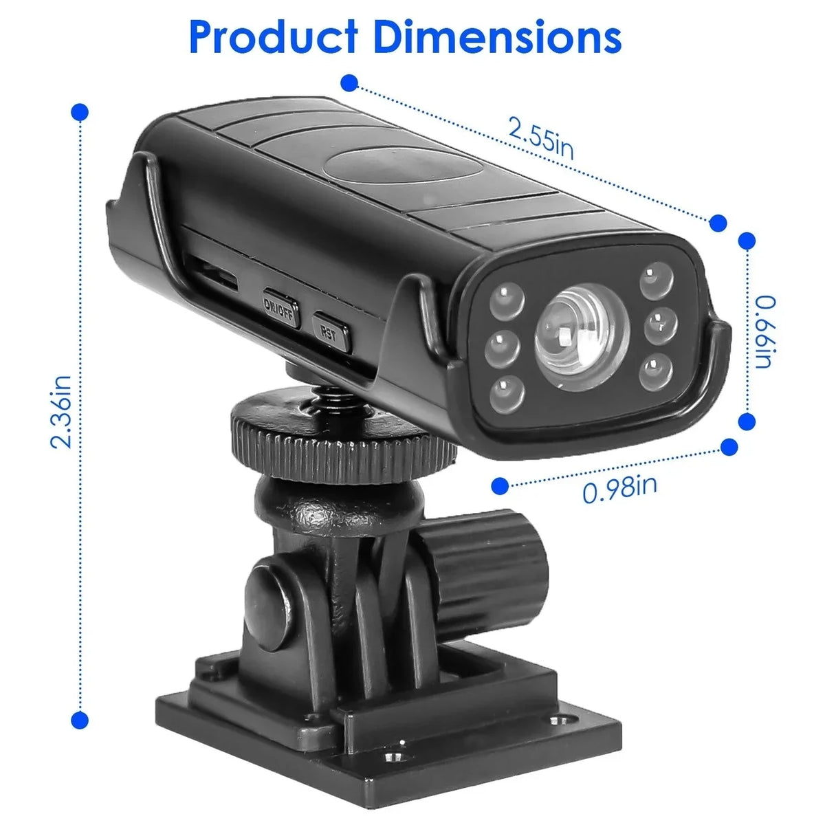 Vehicle Reverse Camera Camera Flexible Night Camera Guide Base Backup Vision Hitch Wireless with Rechargeable Adhesive