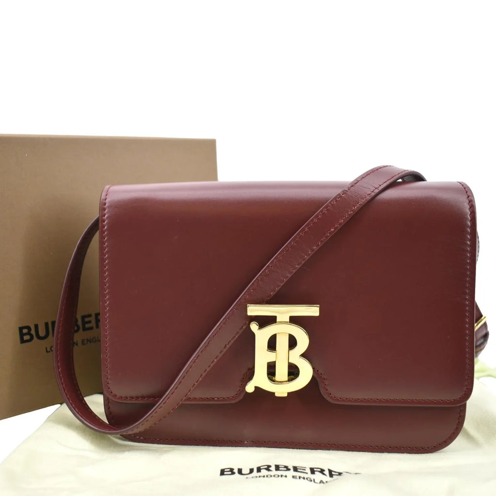 Shoulder Red Bag Leather BURBERRY Lola Tb Pre-owned