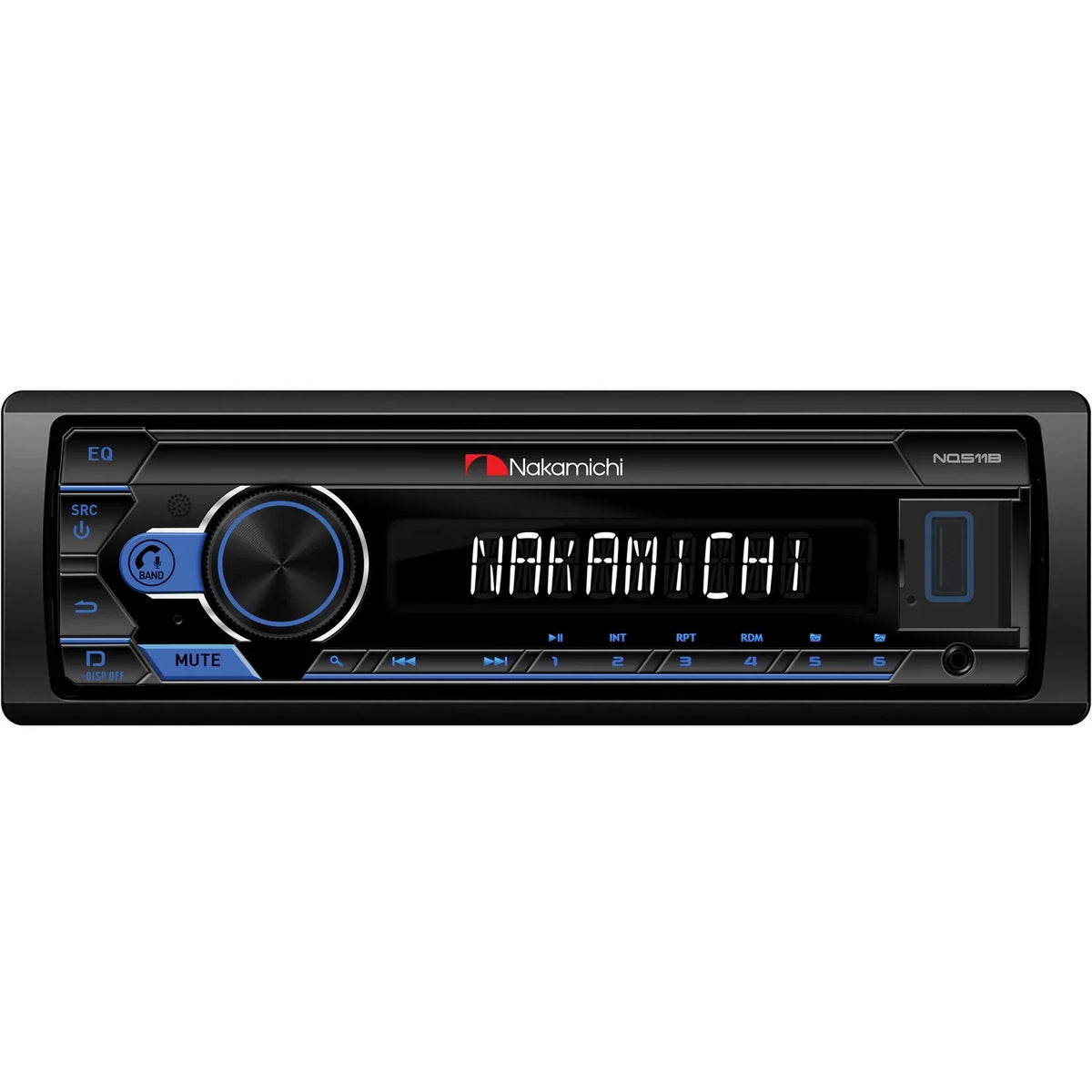Receiver Digital Nakamichi NMNQ511B Bluetooth Media In-Dash with Single-DIN NQ511B