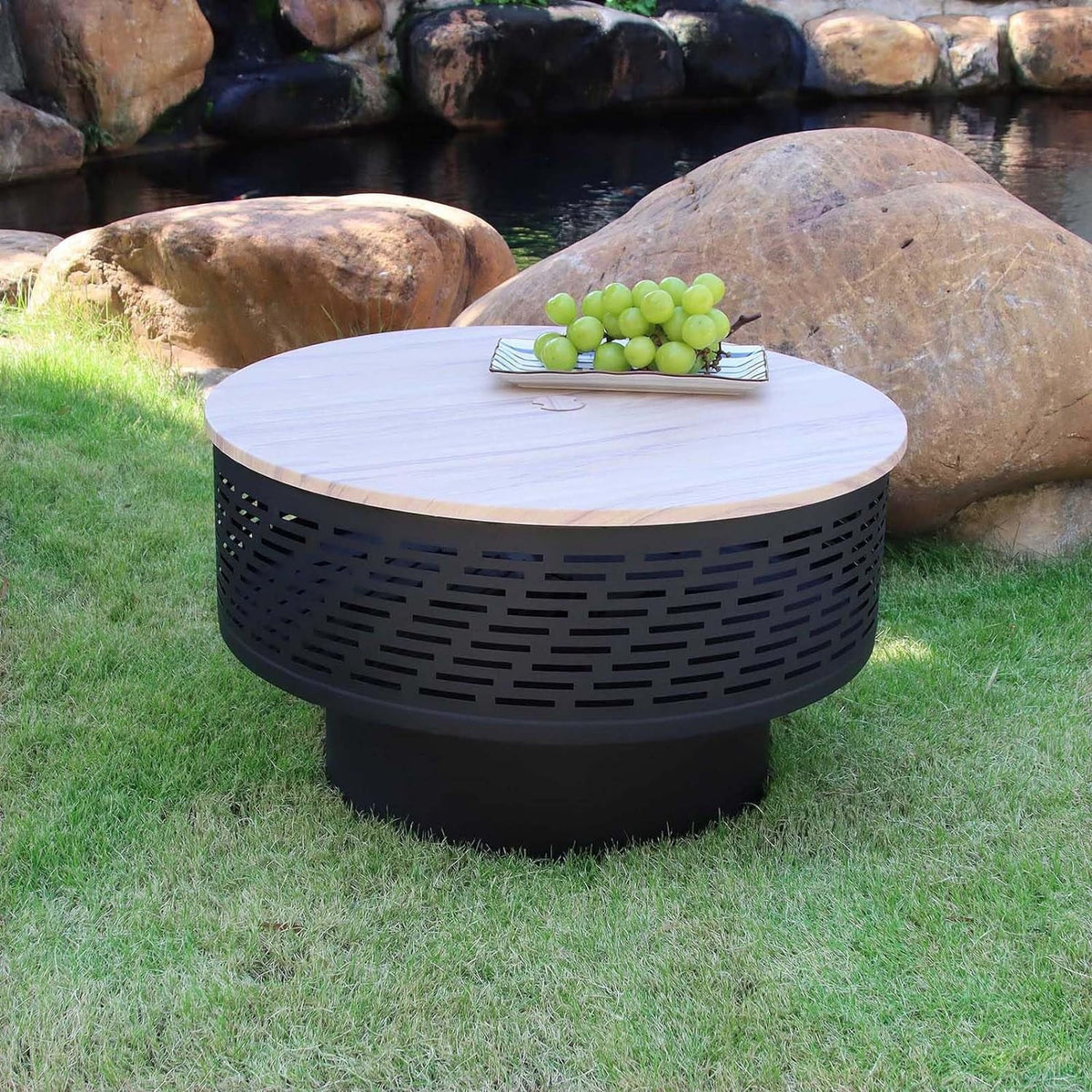Lightweight Fire for Wood Yard Portable Outside 26" Camping Burning Fireplace Pit, Pits, Table UPYOOE Fire Firepit, Wood Outdoor Backyard with Portable Outdoor Wood Garden Bonfire Cover, Fire Pit