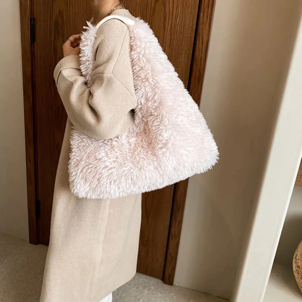 And Handbags Autumn Shoulder Armpit Plush New Trend Bag Large-capacity For Cute Designer Ainter Tote Luxury Fashion Women Bags