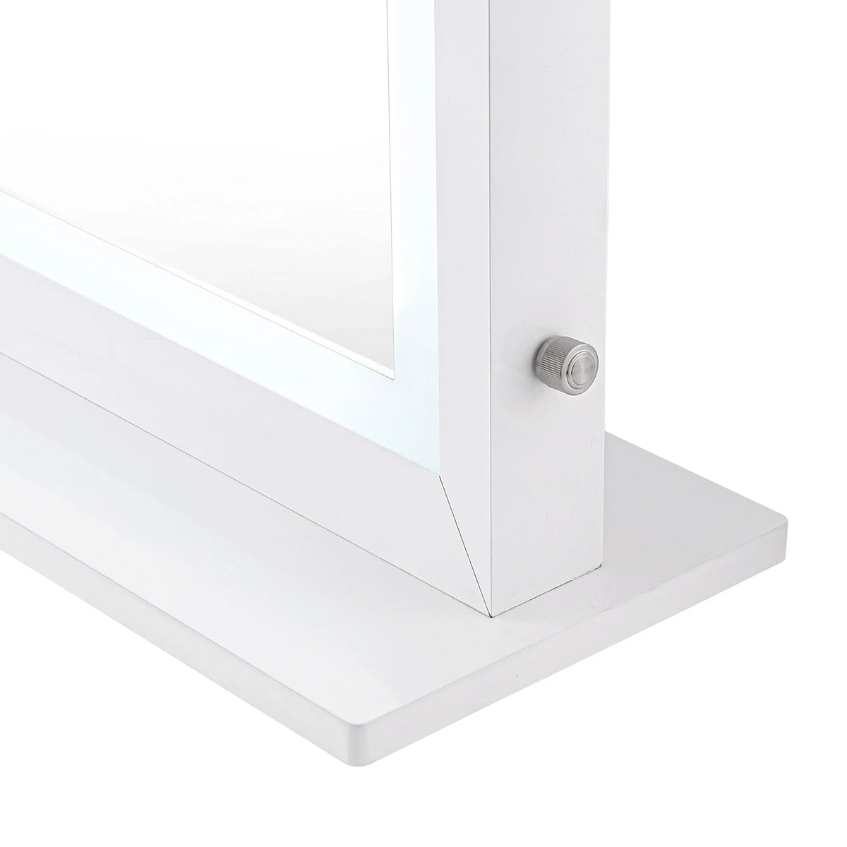 Switch, Impressions Liane Vanity or Pro 3X Makeup Mirror for Mirror Mirror Metal Speakers V. Wall Frame Magnified Desk with and Mount and (White) Lighted with Tabletop Dimmer Outer