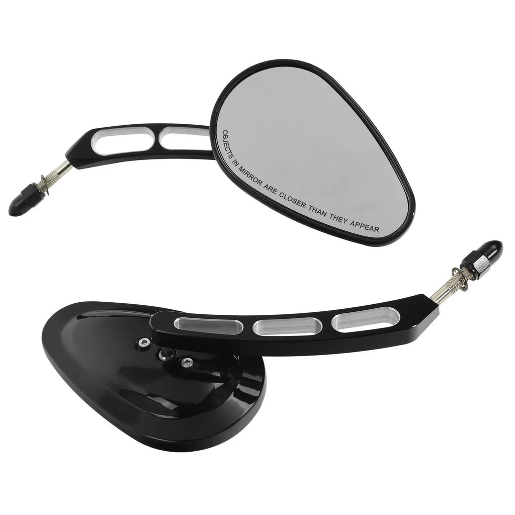 8mm Softail View 2005-2017 Rear Deluxe Mirrors Harley Fits 2016 Fits FLSTN Teledu