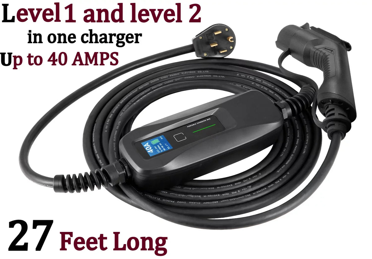 The to Vehicles, Level 24 14-50R EVSE- (9.6 Station Voltage AMP ,40 AMPS- You 5-15P AMP AMP, EV 2- /120V Couplago Charging Adapter KW)- Electric AMP - -240V/120V, - Dual or Charger 40 Set 12 for
