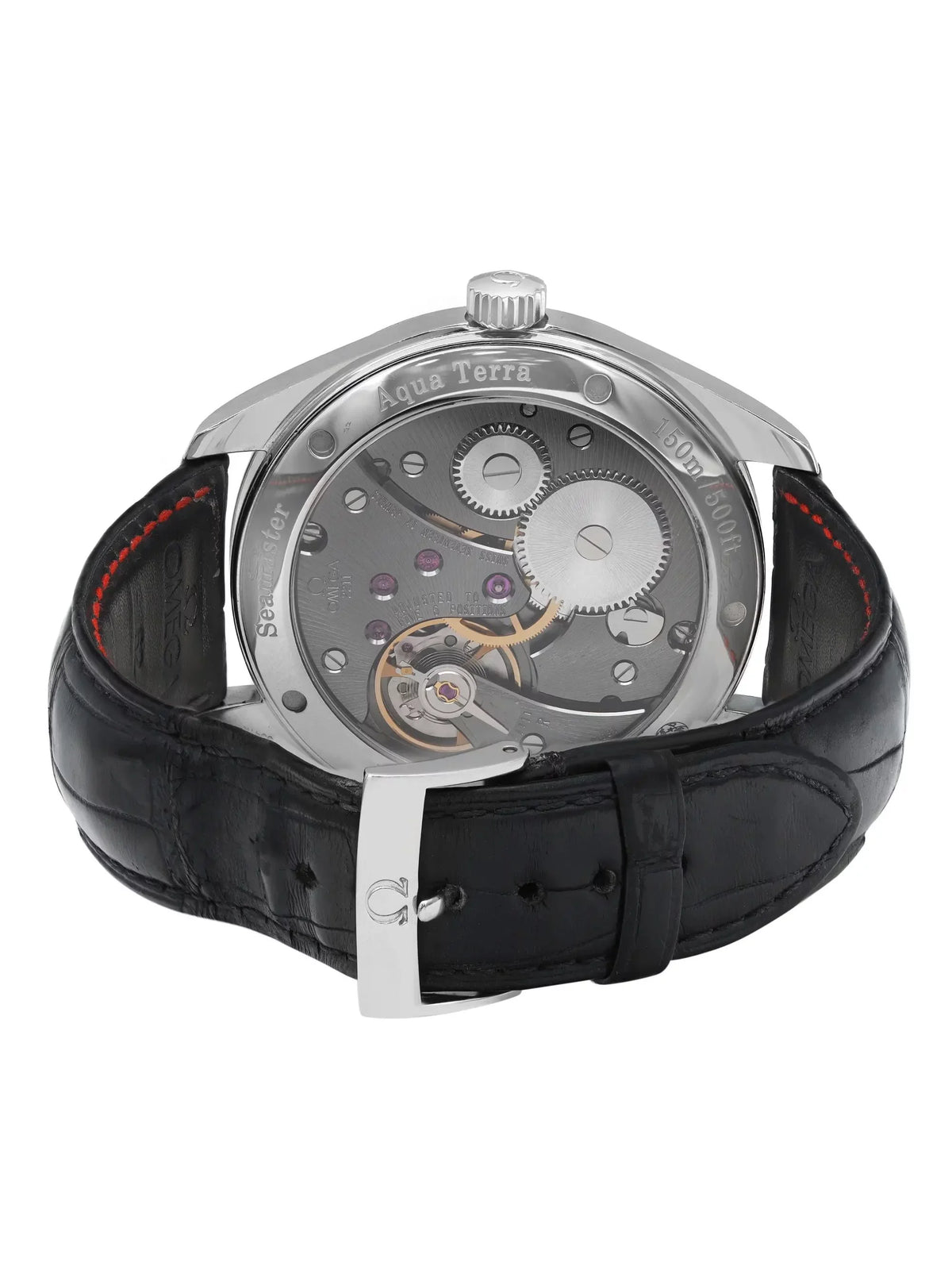 Omega XXL Watch Terra Steel Mens Manual 231.13.49.10.06.001 Wind Railmaster Aqua