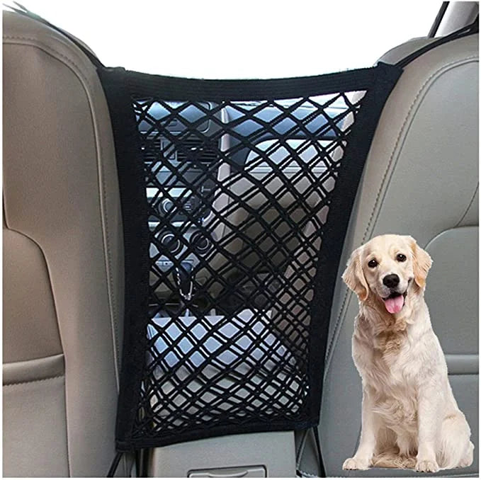 Barrier Pets DYKESON Bag Organizer for Pet Divider Auto Safely Car with Install, Mesh for Cars, Car Stretchable with -Easy Net Universal SUVs & Baby Children Safety Dog Driving Barrier Storage