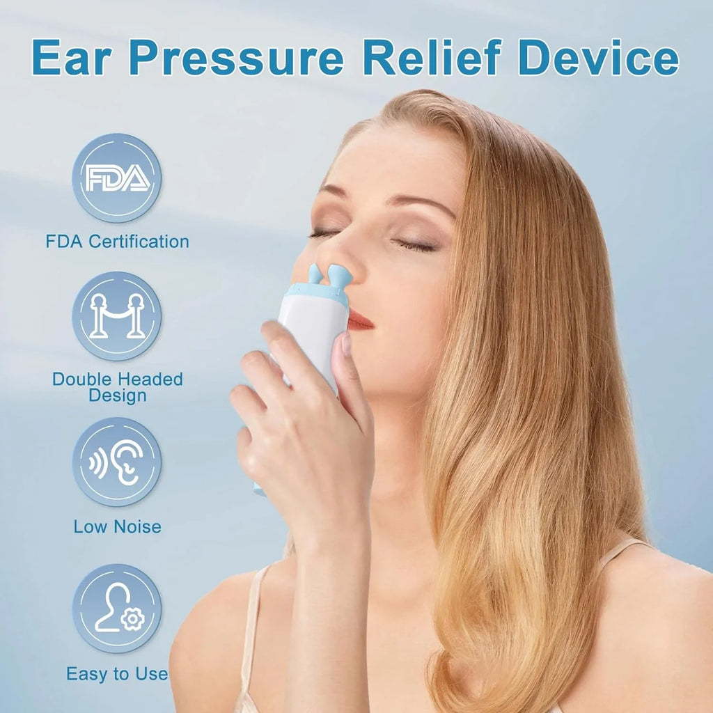 Ears Unclogger, Head, Ear FDA Tinnitus Pressure Relief Single Expander, for Cleared Balanced Ringing Eustachi One Design Plug Pressure Replacement with Head Ear Ear Relief Device, Side Dual
