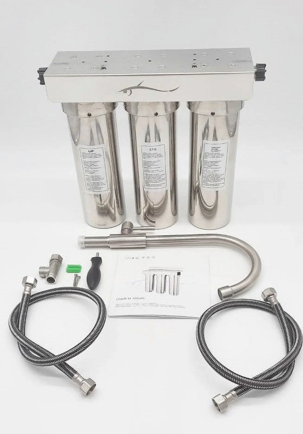 Water Marine stainless Potable Ultra steel stages 3 filtration system