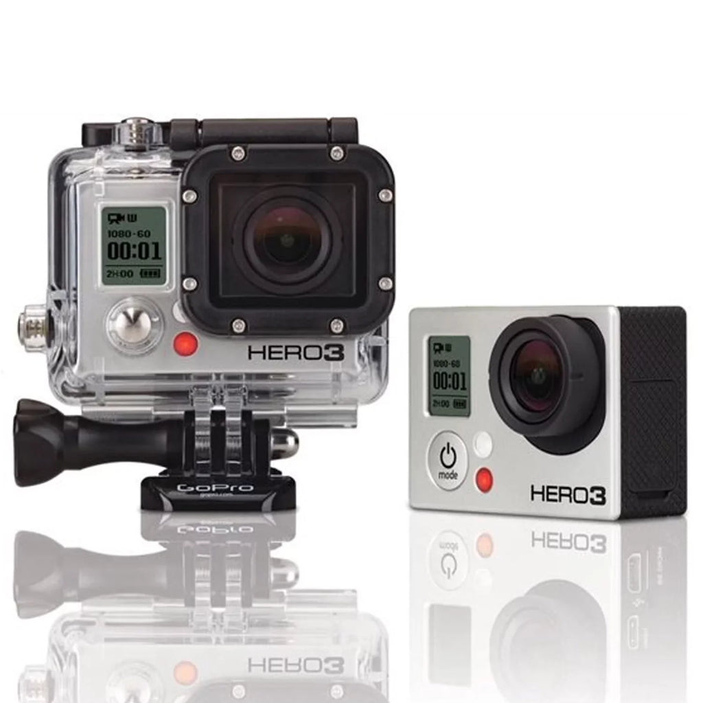 Silver Sport Action Camcorder Camera Wi-Fi Kit 35-In-1 Edition With Camera GoPro Action - HERO3 Restored Accessory (Refurbished)