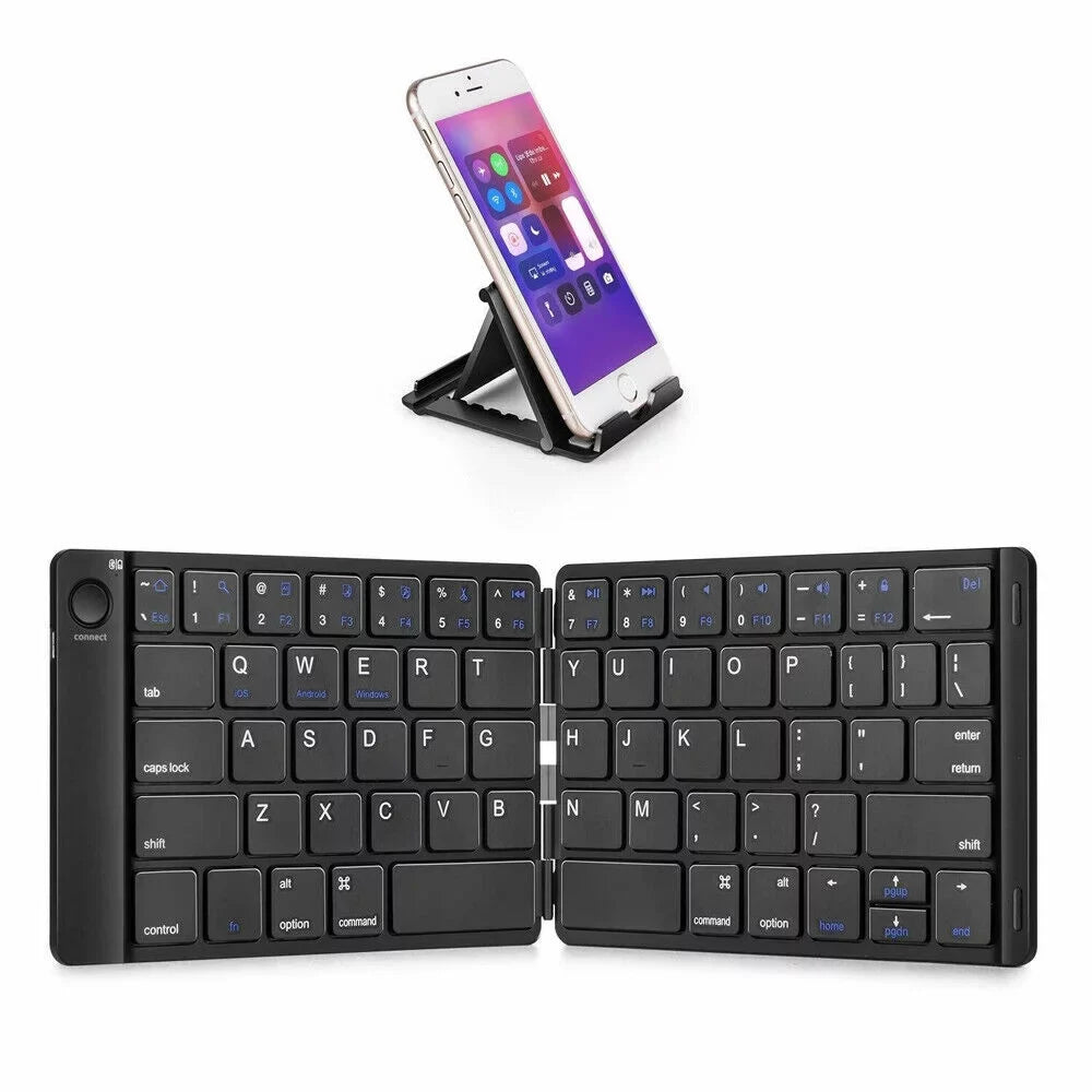 iPad Foldable Mac PC Mini iPhone Android Keyboard Bluetooth Samsung Keyboard Phones Tablet Wireless for Universal