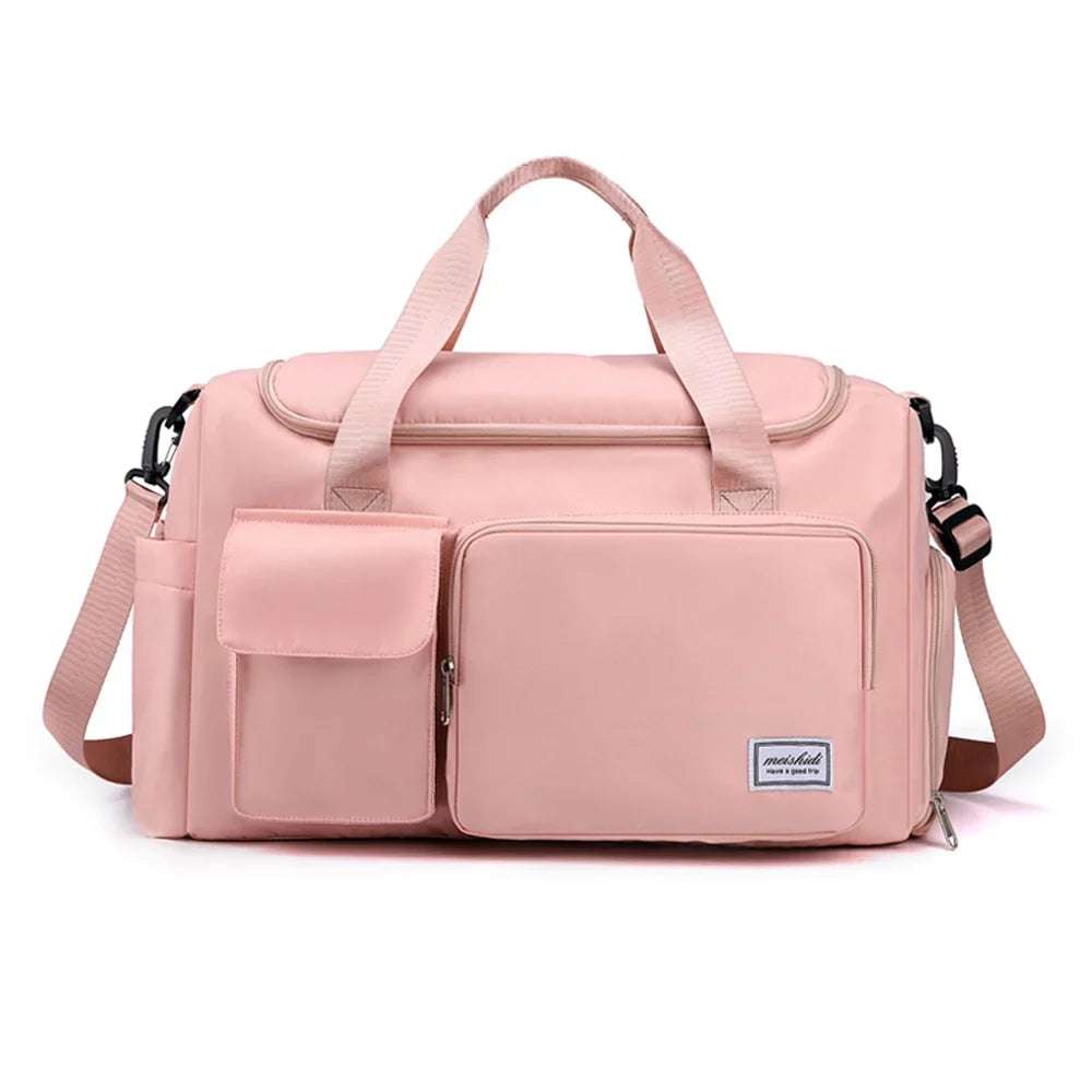 with Compartment Weekender Gym Bag Women Shoe Sports Bag for Duffel Lixada Travel