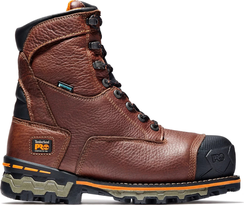 work pro boot,brown,8 timberland waterproof men's boondock m steel toe us