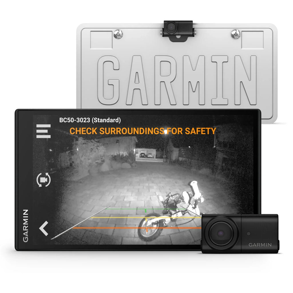 Range 50 Wearable4U Trucks, Power NightGlo Pack Bundle Wireless Trailers Night with – with Weather-Resistant, RVs and 50ft BC Lens, Camera, Illumination, Backup Garmin Vision for 160-degree