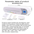 Sterilizer Hygienic Rack Air-Drying Gesture Toothbrush UV & Induction, with Dental Care for Ozone, Smart
