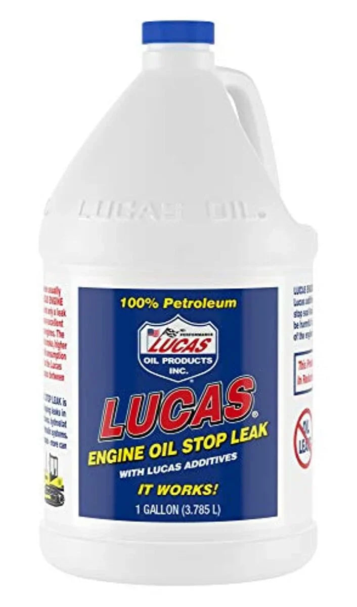 Engine Oil Oil 10279 Engine Lucas Oil Leak, Bottle Stop Size Gallon Additives,