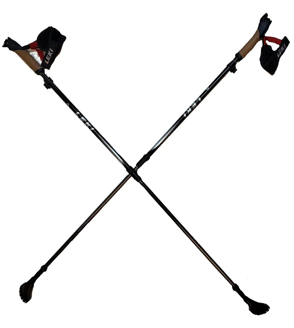 Carbon Walking Poles Walking LEKI Adjustable Active Nordic 105-135cm
