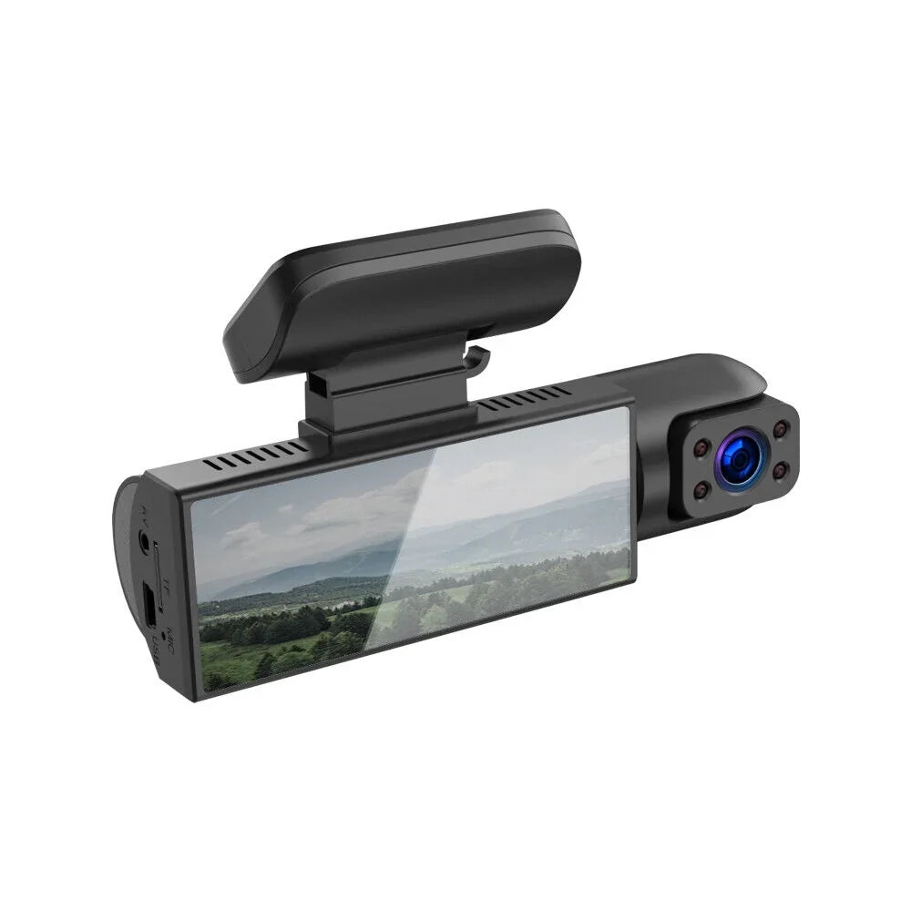 Recorder Lens Hd Night Car Onemayship Dual Dvr 3.16In Dash 1080P Front Inside Cam Camera