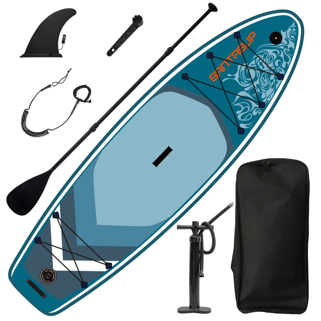 Inflatable Leash, Stand & & Premium Paddling, Paddle, for Board With Non-Slip Youth Deck Adult Bottom Backpack, Paddle Surf Wide SUP Accessories Fin Control, Up for 9.9'x33"x5" Stance,