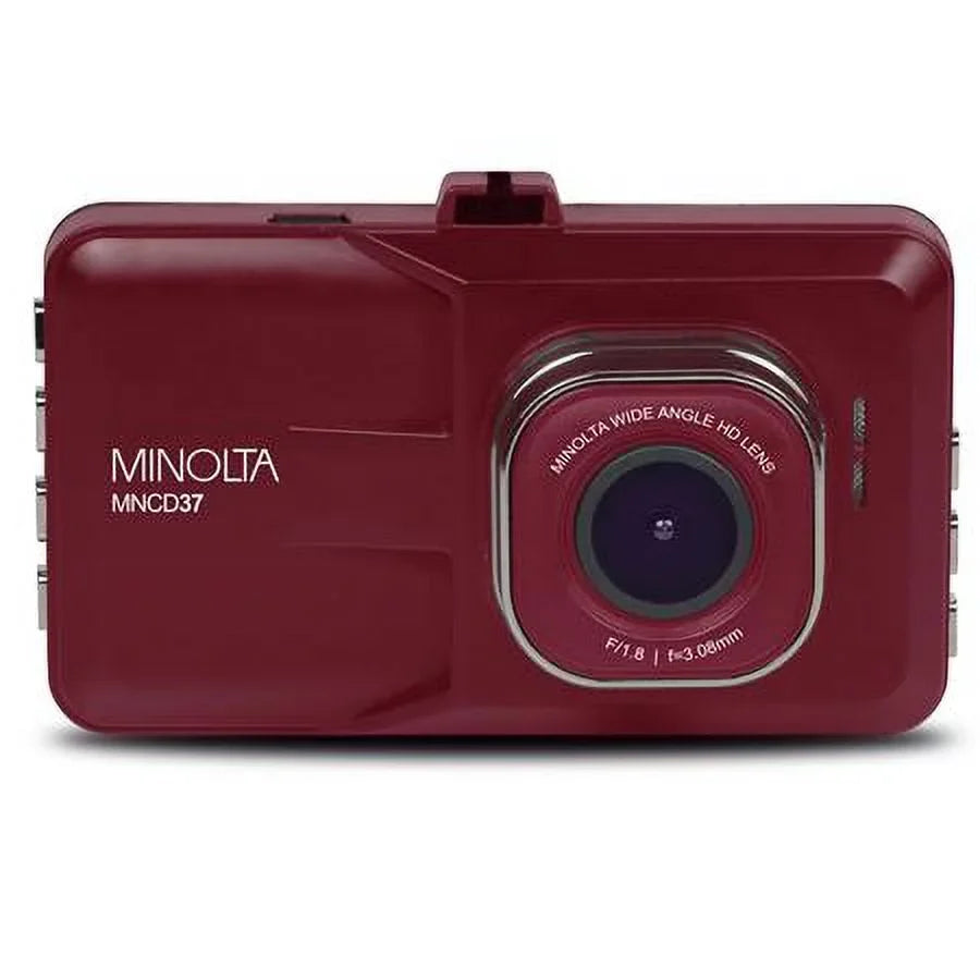 Screen Cam, 2-Pack LCD MNCD37 Dash Red, HD Full 3"